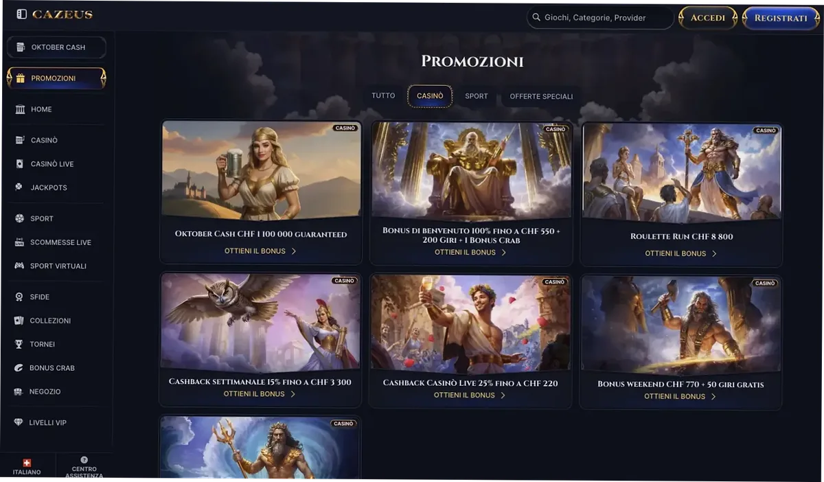 Métodos de pago en Cazeus Casino