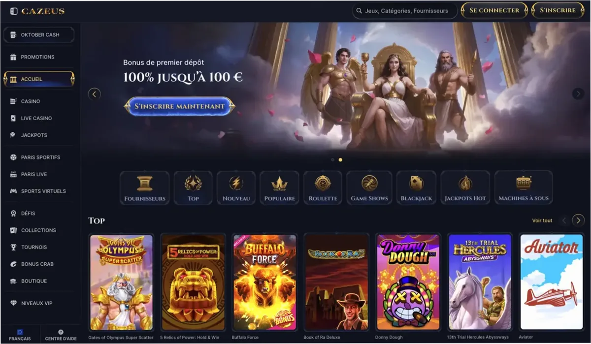 Plataforma Cazeus Casino